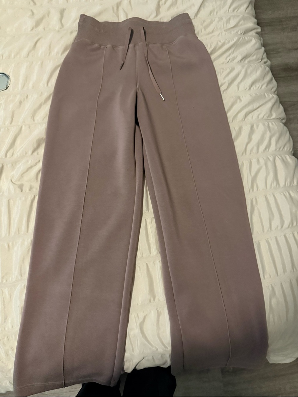 SPANX Wide-Leg Lounge Pants in Taupe